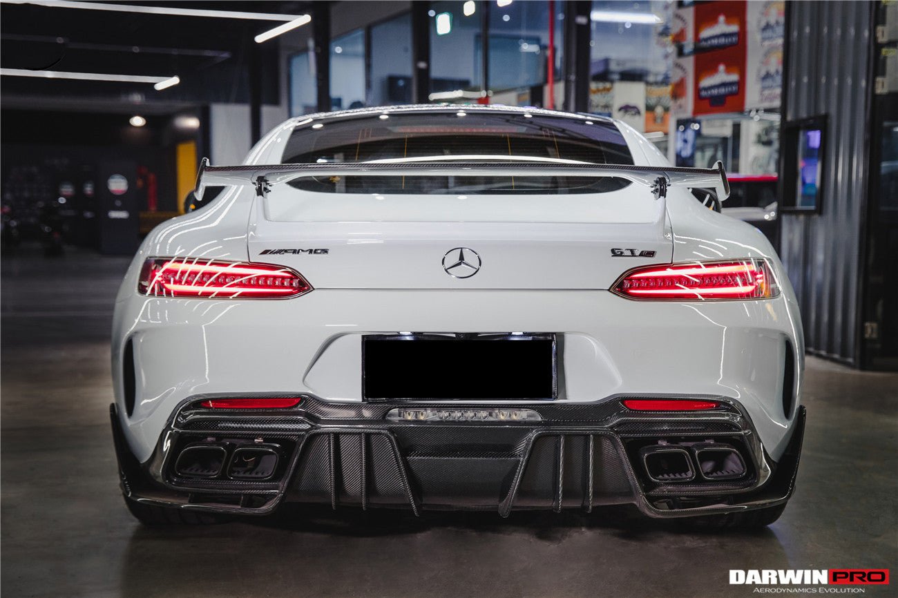 2017 - 2021 Mercedes Benz AMG GTC IMPII Part Carbon Fiber Rear Bumper With Exhasust tips